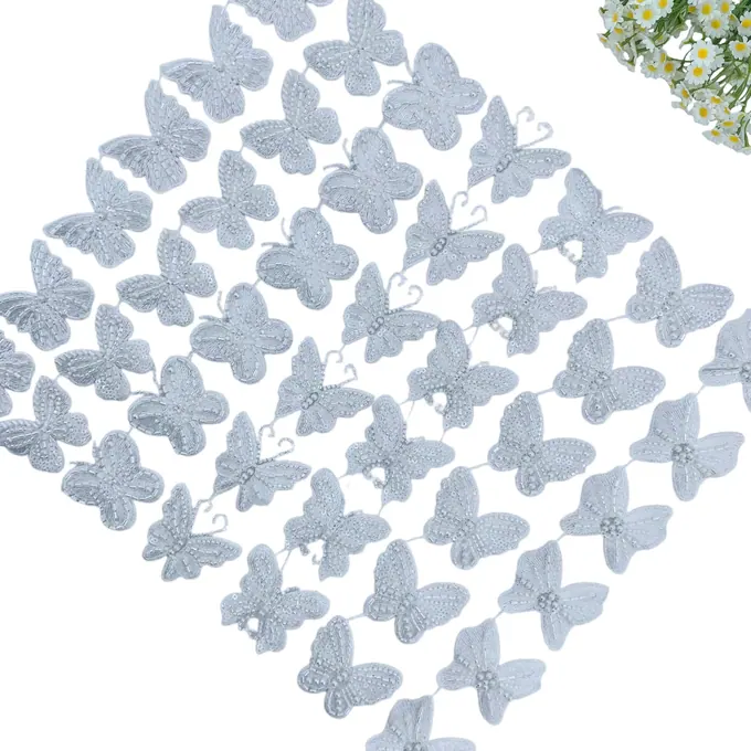 Beaded butterfly motif collection · MET-1008 — product view