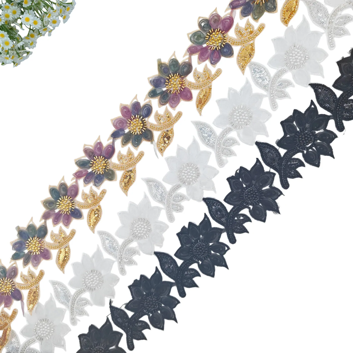 Sunflower and leaf trim · MET-1015 — product view
