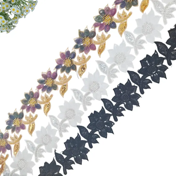 Sunflower and leaf trim · MET-1015 — product view