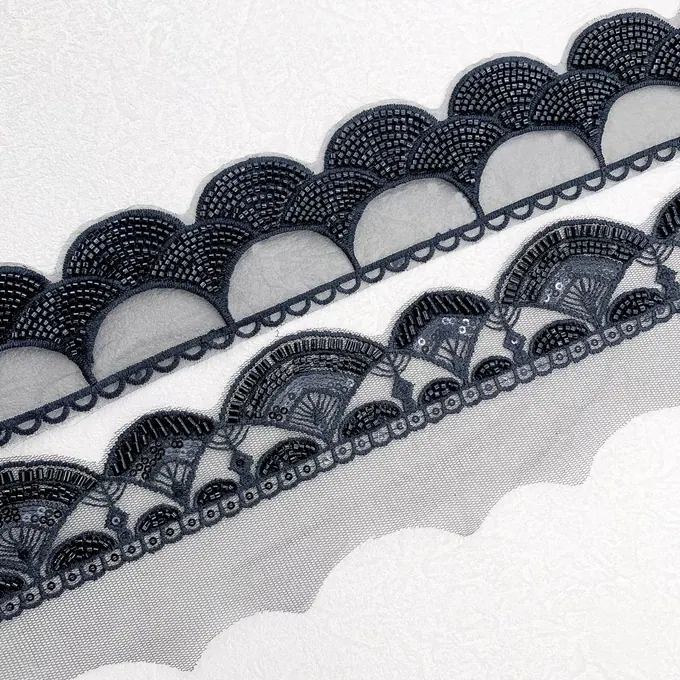 Scalloped lace trim collection · MET-3012 — product view
