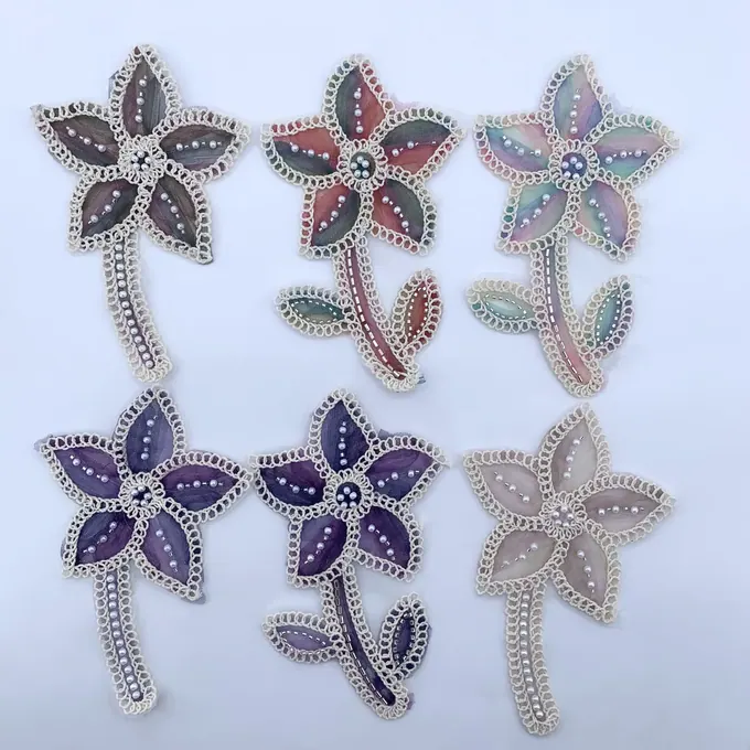 花朵与弯曲花茎贴花 · MET-4014——产品展示