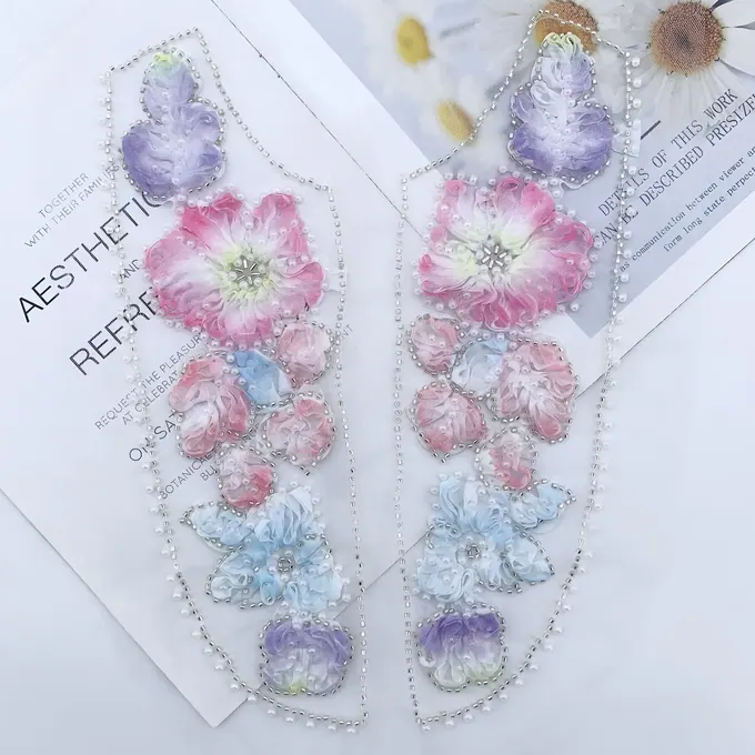 成对花卉片状贴花 · MET-4037——产品展示