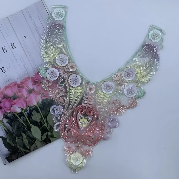 Looped floral neckline · MET-4039 — product view