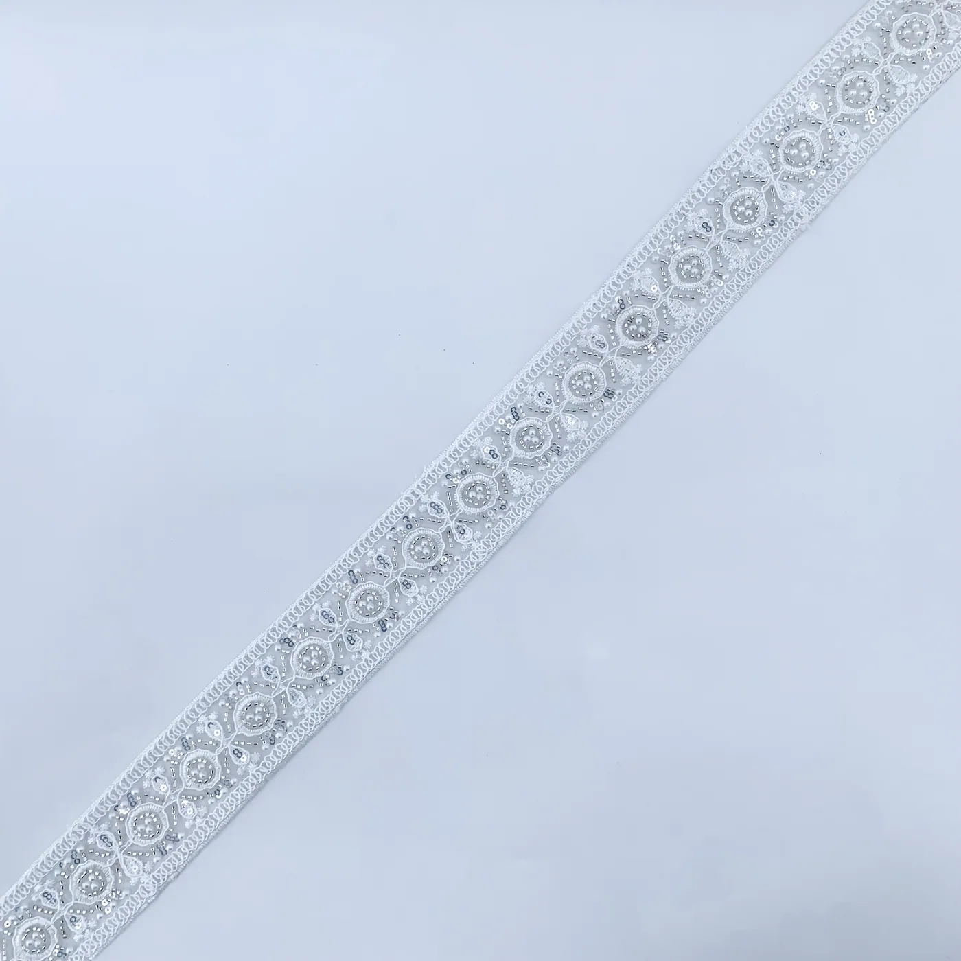 White beaded trim · MET-6002 — product view