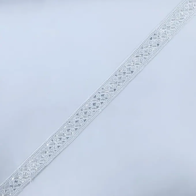 White beaded trim · MET-6003 — product view