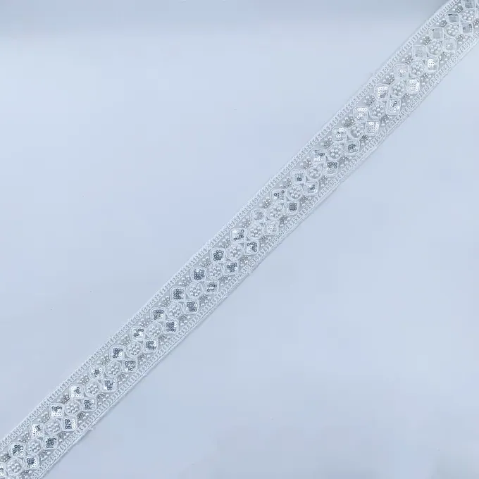 White beaded trim · MET-6010 — product view