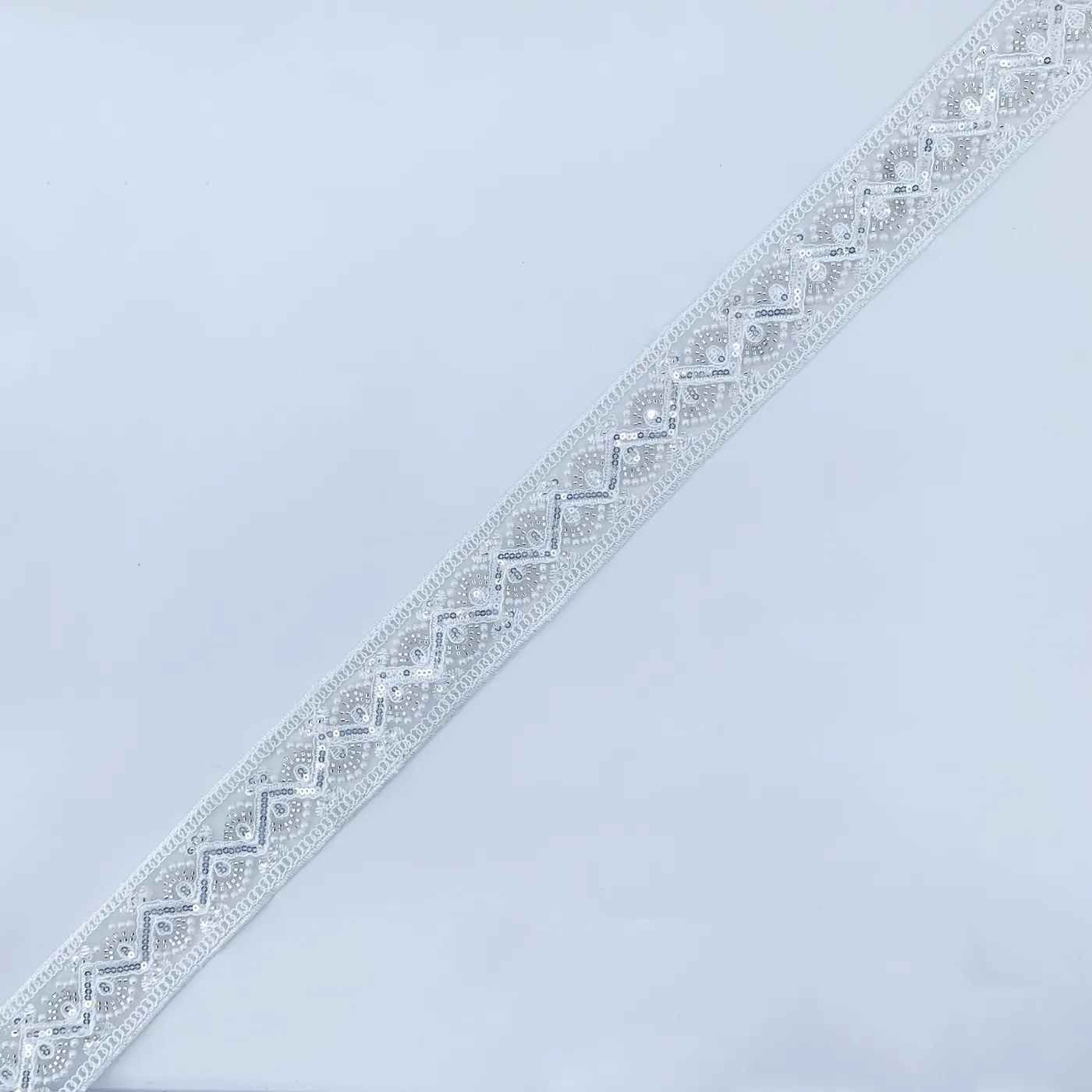 White beaded trim · MET-6012 — product view