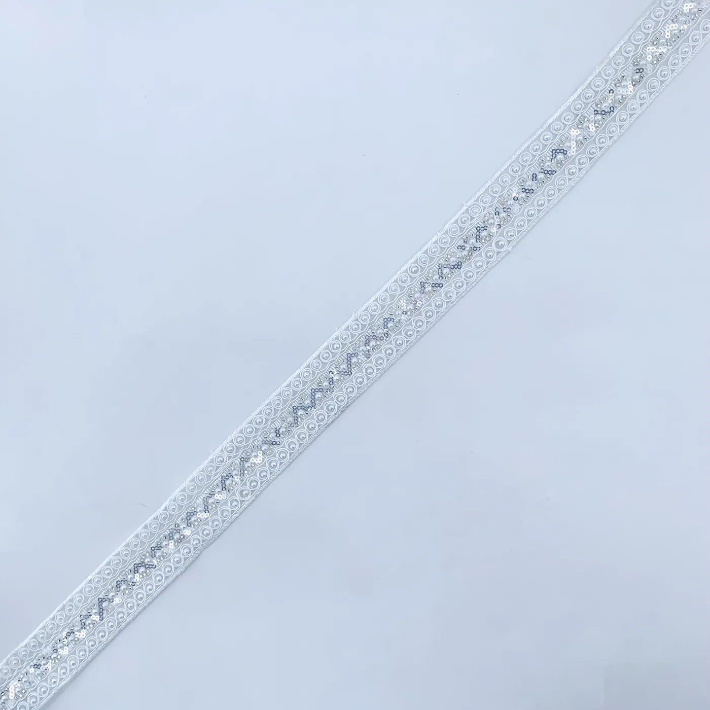 White beaded trim · MET-6013 — product view