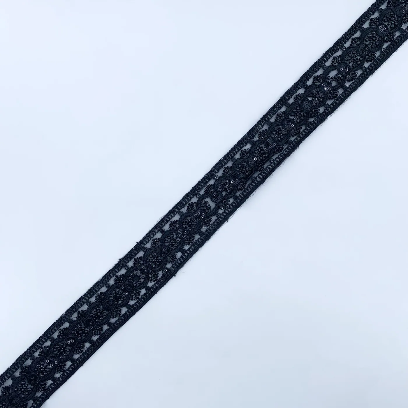 Black beaded trim · MET-6033 — product view