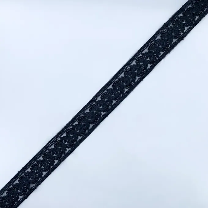 Black beaded trim · MET-6034 — product view