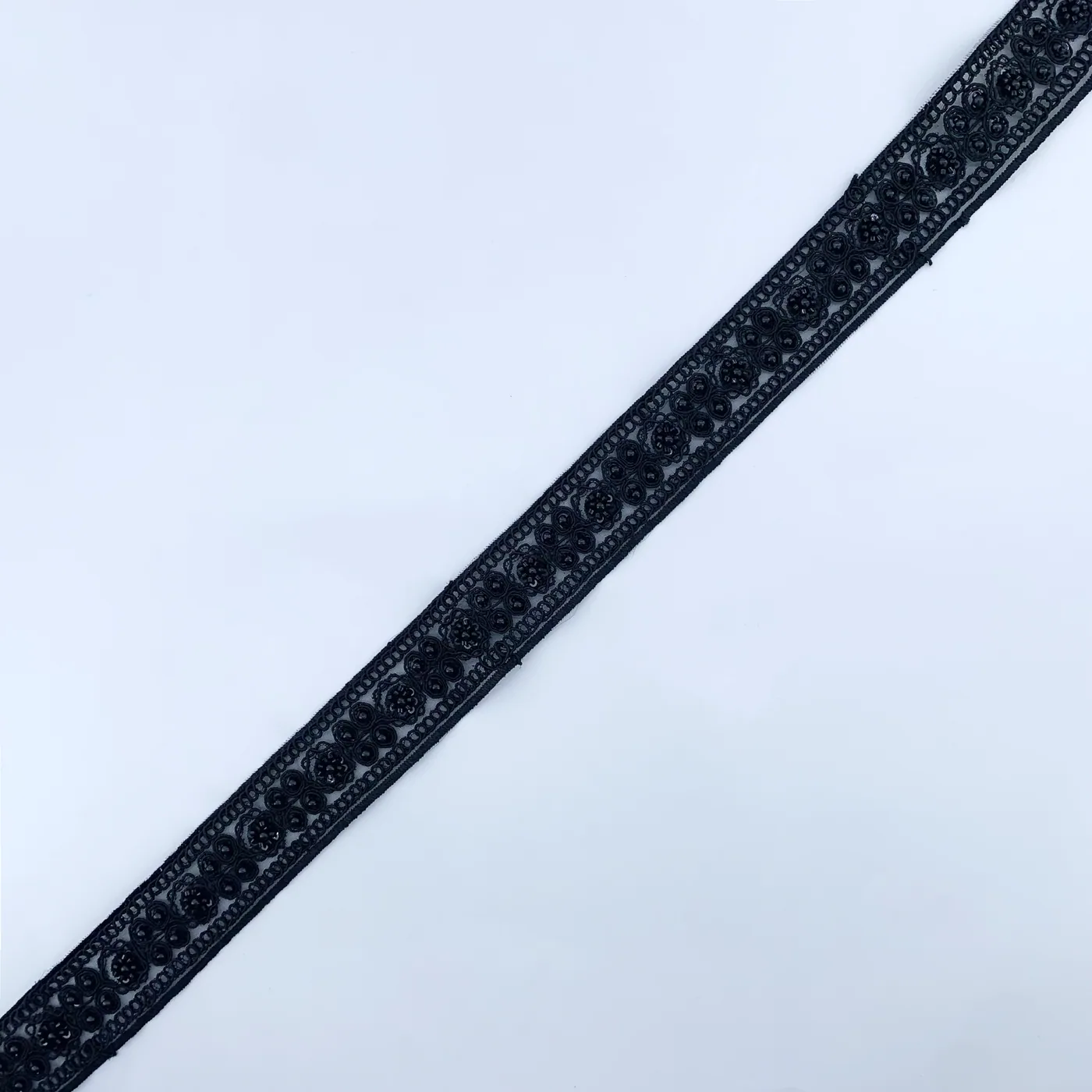Black beaded trim · MET-6037 — product view