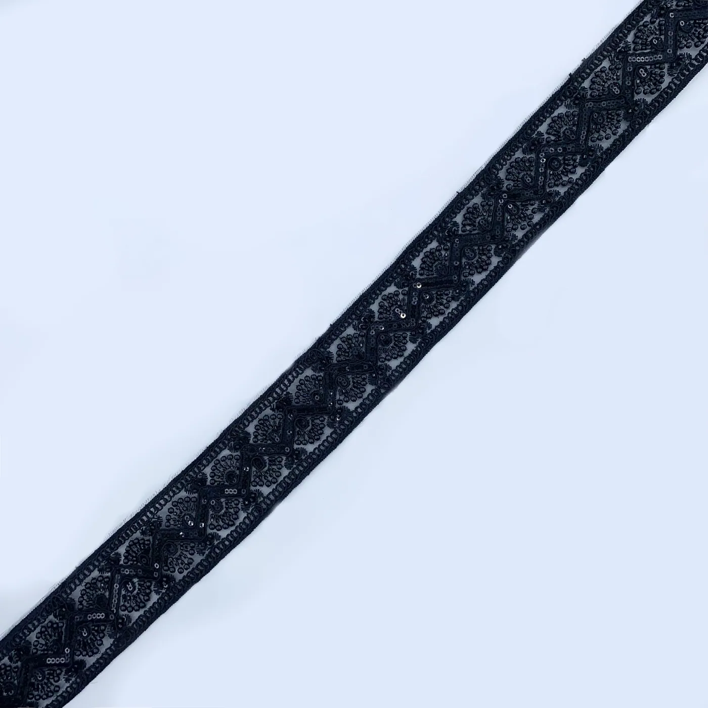 Black beaded trim · MET-6038 — product view