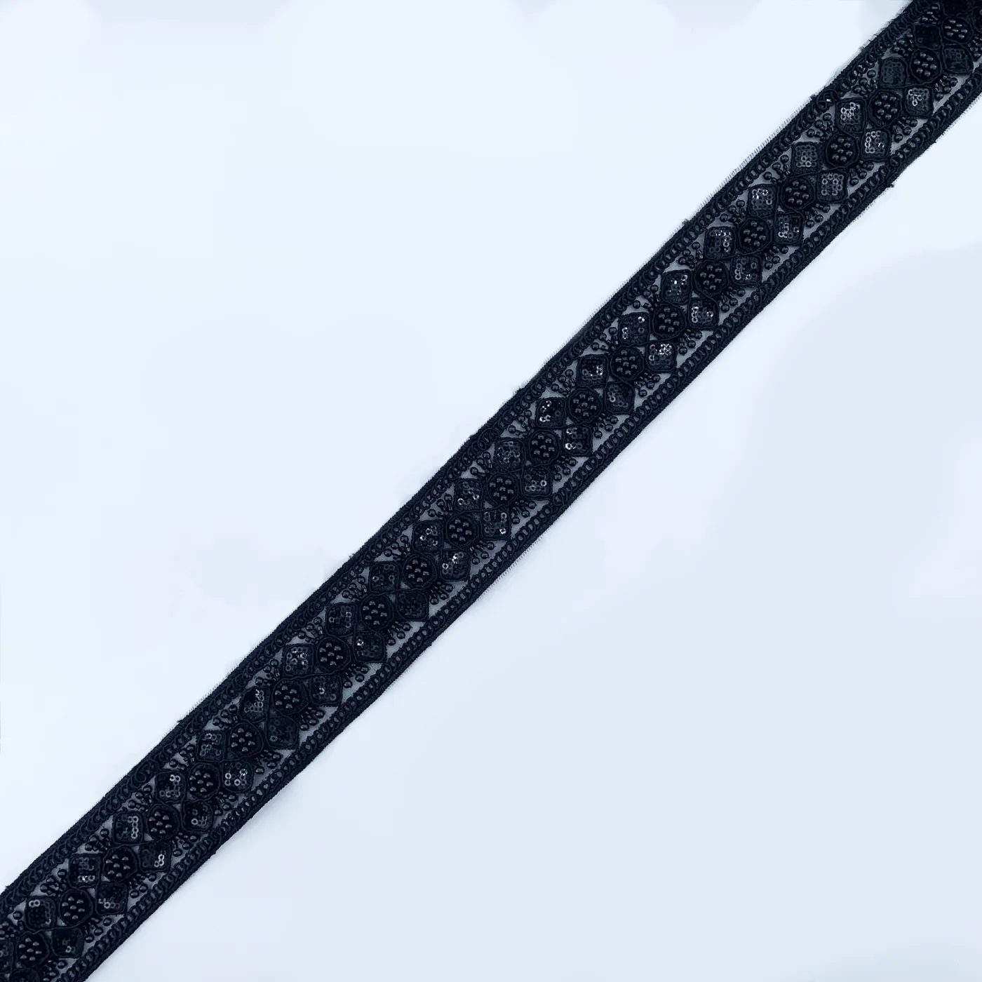 Black beaded trim · MET-6041 — product view