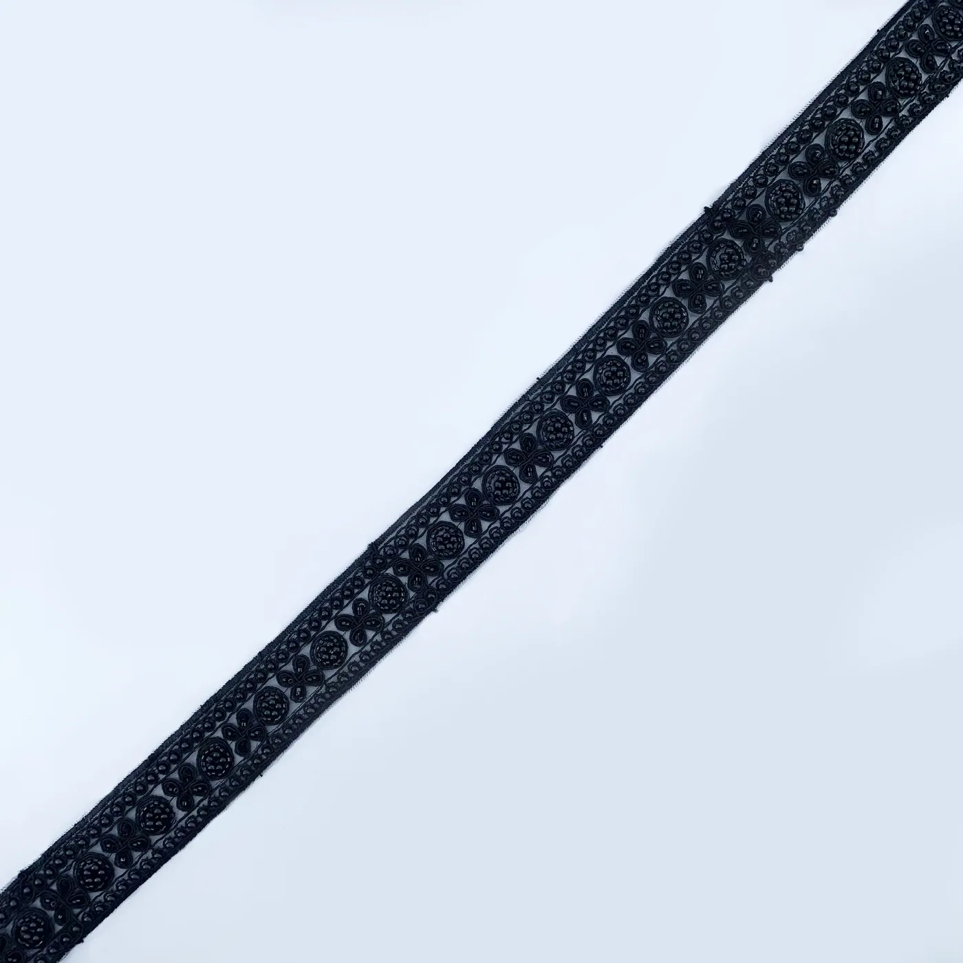 Black beaded trim · MET-6043 — product view