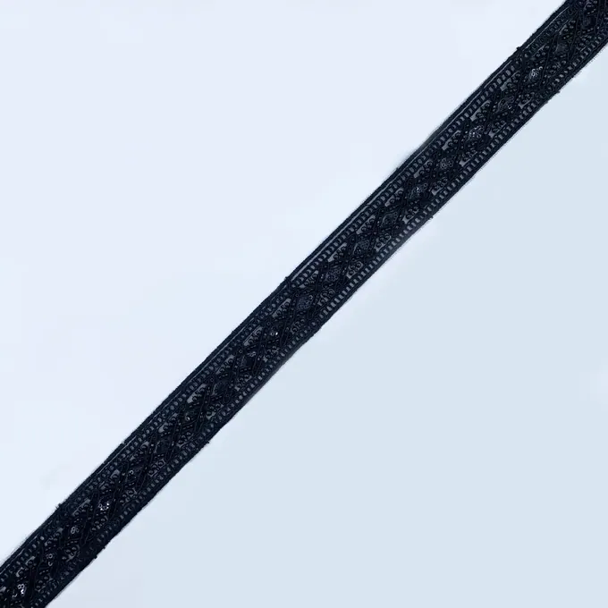 Black beaded trim · MET-6044 — product view
