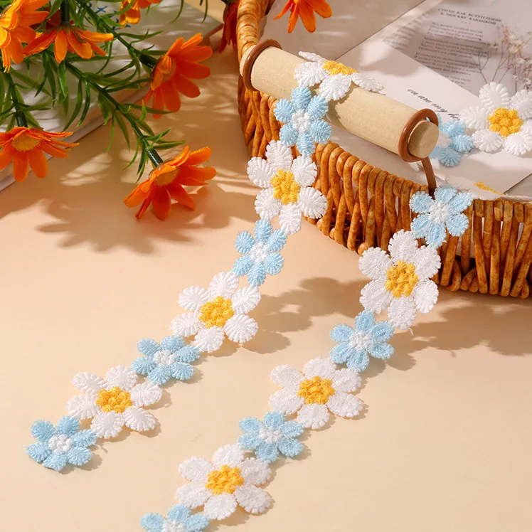 Floral embroidered trim · MET-8066 — product view