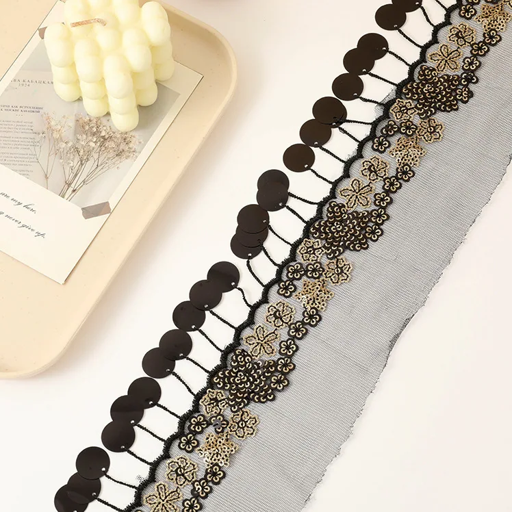 Floral embroidered trim · MET-8067 — product view